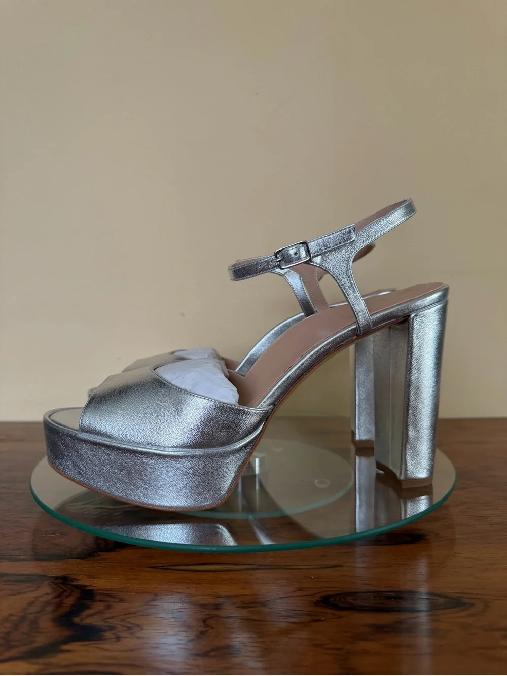 Inez Camilla heels in silver size 10.5 M